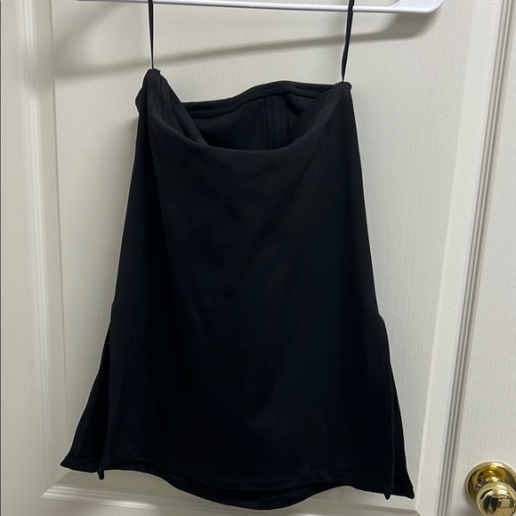 Aritzia Babaton Alice Strapless Tube Top Blouse Side Slit | Size XS Black - Picture 9 of 12